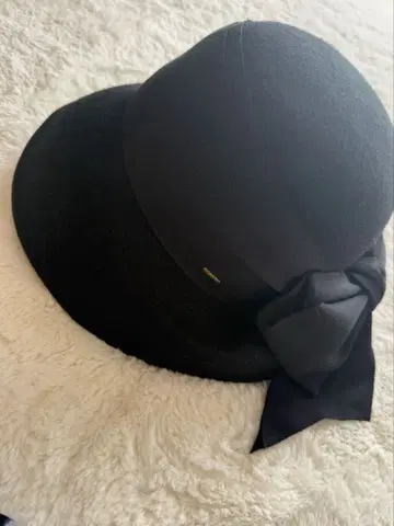 인기 카시라 ca4la 가을/겨울 리본 울 블랙 브뤼레 햇