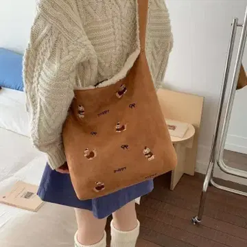 브라운 에코백 F-25