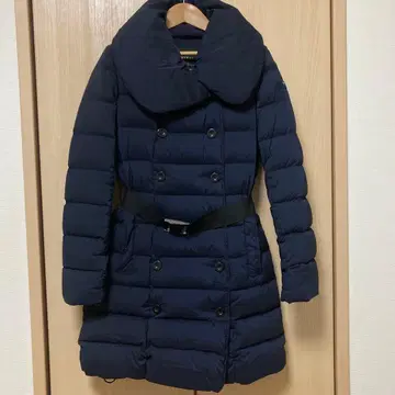 TATRAS 다운 자켓 네이비 벨트 M 롱 코트