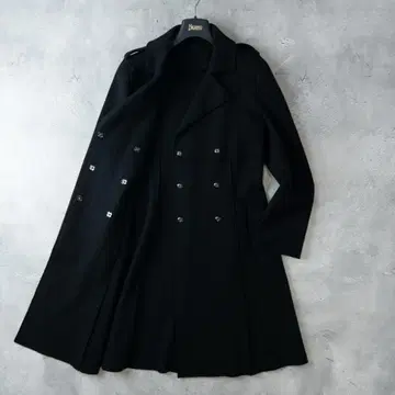 FOXEY 폭시 울 100% 롱 코트 여성용 M 상당 블랙