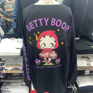 ( 55 ) BETTY BOOP 롱T 블랙