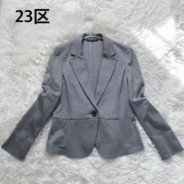 23구 테일러드 자켓 저지 스트레치 그레이 워셔블