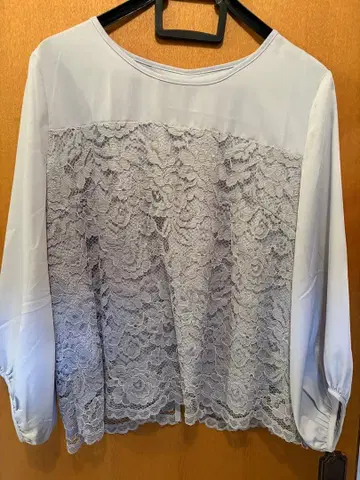 레이스 백 셔츠 라이트 그레이 XXXL