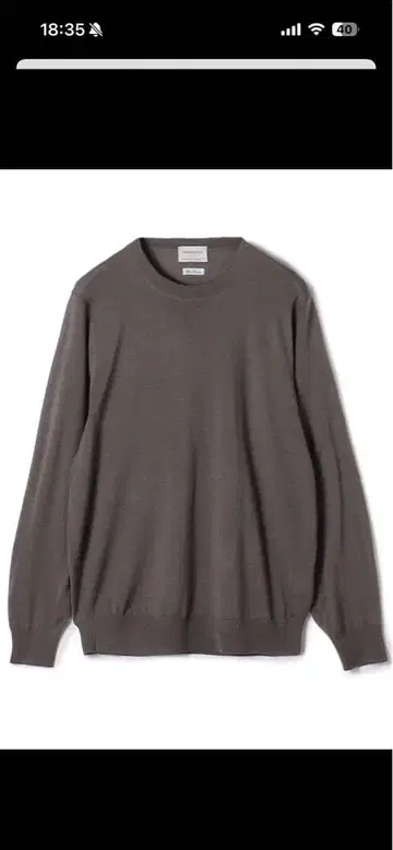 TOMORROWLANDTRICOT 슈퍼 파인 메리노울 그레이