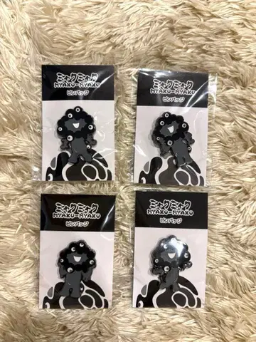 블랙 미야쿠미야쿠 핀 배지 A B C D 4종 세트 EXPO 2025