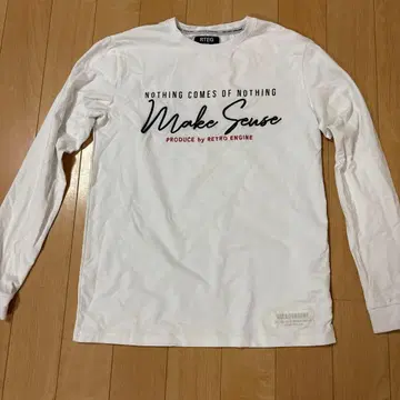 RTEG 화이트 긴팔 티셔츠 M 즉시 구매 OK