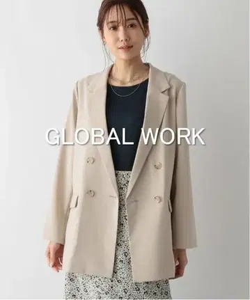 [새상품급] GLOBAL WORK 관리하기 쉬운 SET UP 더블 자켓