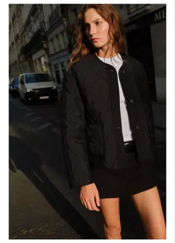 ZARA 패치 포켓 퍼프 자켓