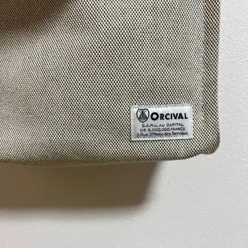 ORCIVAL 화이트 캔버스 숄더백