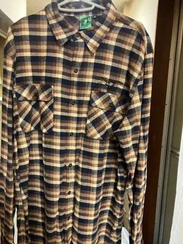 팬서 헤드 체크 무늬 플란넬 셔츠 MD