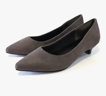 스웨이드 펌프스 그레이 새상품급