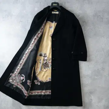 GRACE 캐시미어 100% 롱 코트 안감 디자인 올 패턴 9호 (M)