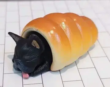 레어 코로네 프렌치 불독 피규어 빵 침대 하우스 침낭