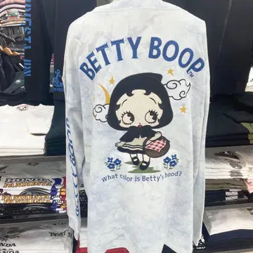 56 BETTY BOOP 롱 T 타이 다이
