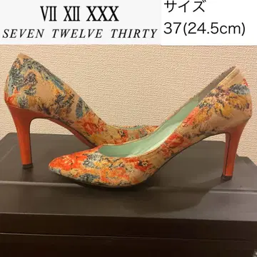 SEVEN TWELVE THIRTY 꽃무늬 펌프스 37 24.5cm