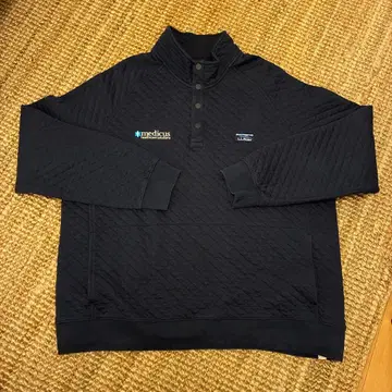 남성용 엘르 엘르빈 퀼트 스웨트 셔츠, 모크넥.