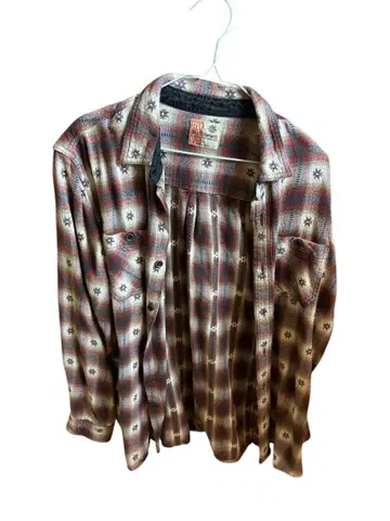 RuthHewn 체크 무늬 플란넬 셔츠 긴팔