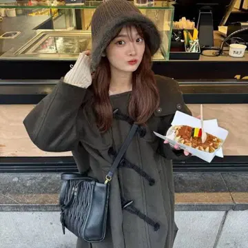 PINUE 롱 더플 코트