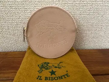 일비종떼 스트랩 포함 라운드 지퍼 코인 케이스 원형