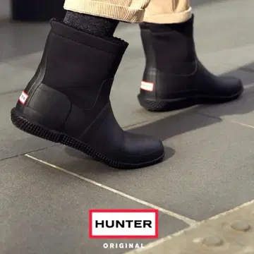 HUNTER 헌터 스노우 부츠 레인부츠 안쪽 보아 블랙