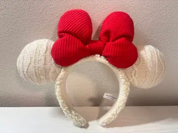 미키 자수 머리띠 겨울