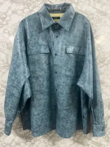 qlamb SMALL 크로커다일 패턴 긴팔 셔츠