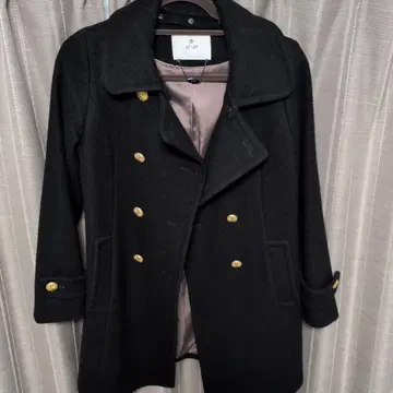 ef-d 블랙 울 피코트