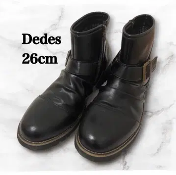 데데스 드레이프 숏 엔지니어드 부츠 사이드 지퍼 26cm