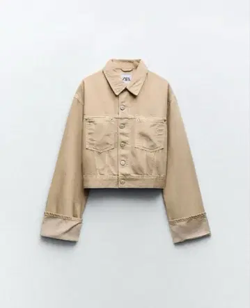 ZARA TRF 컬러 데님 자켓 골든 브라운 S
