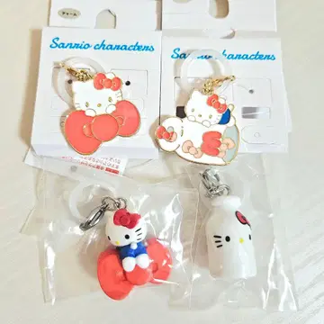 헬로키티 아메리칸 디자인 메지루시 액세서리 참 리본 밀크