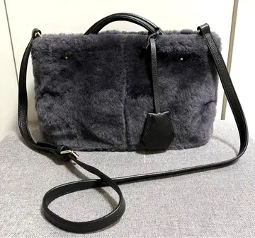 고급 ALEE 아리 리얼 무스탕 백 2way 미사용