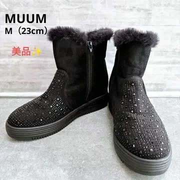 [ 새상품급 ] 무무 비쥬 부츠 블랙 23cm 인힐 반짝반짝 M