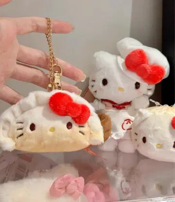 헬로키티 교자 키티 딤섬 테마 봉제 인형 상하이 한정판 덤 포함