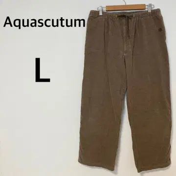 아쿠아 스큐텀 코듀로이 팬츠 [ L ] 코튼 100% 허리밴딩