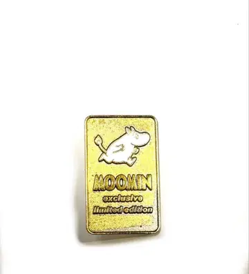 무민 골드 골드 컬러 핀 배지