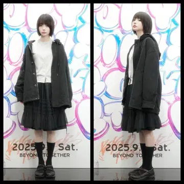 OHESHIO 아노짱 착용 코듀로이 코트 블랙 MUSINSA