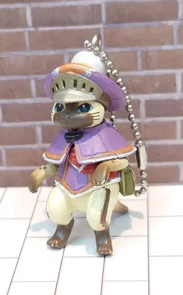 몬스터 헌터 아일 네코 극소 리얼 피규어 키링