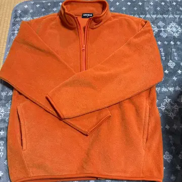 UNIQLO 오렌지 플리스 자켓