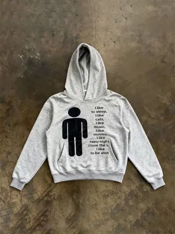 그레이 후드 부착 후드티 archive opium Y2K