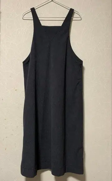 코듀로이 점퍼 드레스 차콜