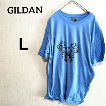 GILDAN 미키 실루엣 T셔츠 [ L ]