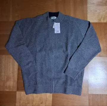 크로커다일 집업 니트 가디건 LL 그레이