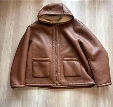 NKNIT vegan mouton hooded zip jacket