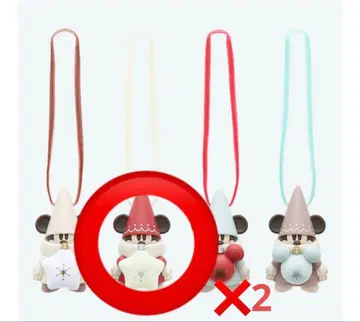 디즈니 크리스마스 리루린린 캡슐 토이 빨간 모자