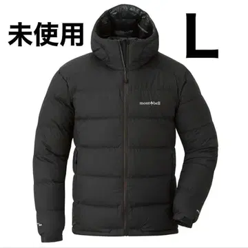 새상품 파마 로스트 라이트 다운 후드티 L 블랙 몽벨 고어텍스