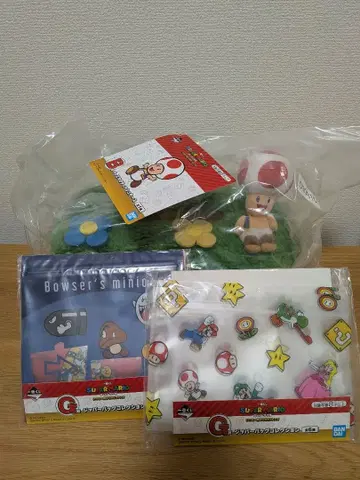 제일복권 슈퍼 마리오 B상 키노피오 티슈 케이스 미사용품 G상 세트