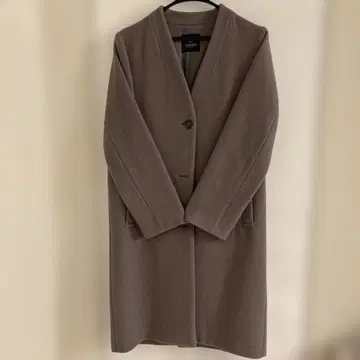 [ 무료배송 새상품급 ] 나노 유니버스 그레이지 모카 노카라 롱 코트