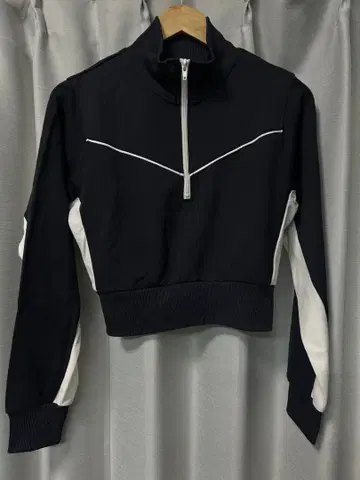 JEANASIS 트랙 저지 2P 원피스 네이비/화이트