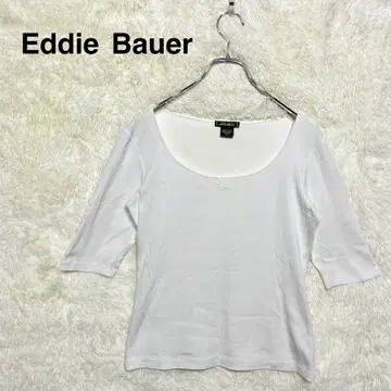 에디 바우어 면 100% 칠부 소매 셔츠 XS 사이즈 보트넥