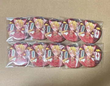 센라 캔뱃지 여우 빨간색 홀로그램